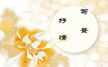 抒情类优秀作文5篇
